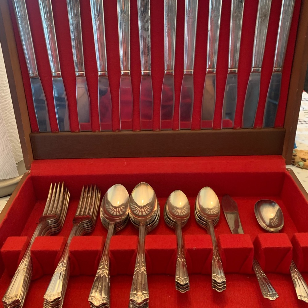 COUTELLERIE LENOX 1933 / LENOX SILVERPLATE DEERFIELD WALLACE.